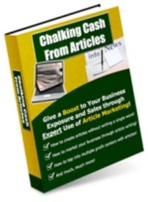 Product picture CHALKING CASH FROM ARTICLES boost your sales